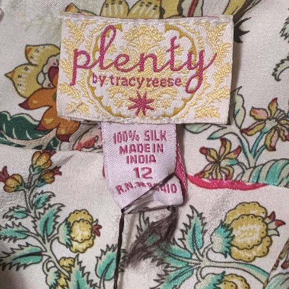 💥ULTRA RARE Anthropologie Plenty Tracy Reese Dress Size 12 floral spring - Picture 8 of 16